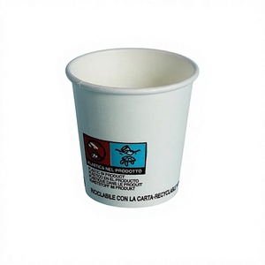 2.5 OZ Disposable Recyclable Eco-Friendly Food Grade Paper Single Wall Coffee Cups Hot/Cold Beverages Lightweight Durable - Product Image 1