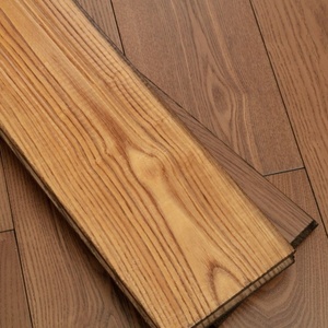Plancher en bois massif <span class=keywords><strong>de</strong></span> frêne blanc <span class=keywords><strong>de</strong></span> style moderne, vente directe d'usine, planches larges pour la maison, couleur <span class=keywords><strong>noyer</strong></span>, planchers en bois dur à verrouillage - Product Image 1