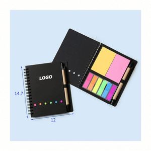 Cuaderno Espiral Personalizable con Notas Adhesivas, Bolígrafo y Bloc de Notas - Ideal para Estudiantes, Diarios y Regalos Promocionales - Product Image 1