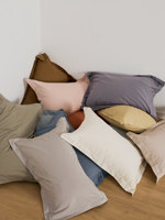 Ensemble de literie 100% coton, draps de lit en coton pur marron pour hôtel