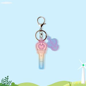 2ชิ้น kpop ateez I-DLE IVE babymonster <span class=keywords><strong>SNSD</strong></span> nmixx LIGHT STICK Laser keyring iZone itzy Monsta X ZB1 katseye พวงกุญแจอะคริลิคของขวัญ - Product Image 5