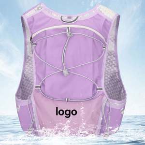 Sac à dos de randonnée à double épaule pour marathon, course à pied, voyage, alpinisme, sac à eau, gourde, veste de course - Product Image 6