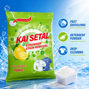 Detergente en Polvo para Lavandería de 10 kg, Espuma Abundante, Precio Económico, Detergente en Polvo de Fábrica con Agradable Perfume para Gambia - Product Image 2
