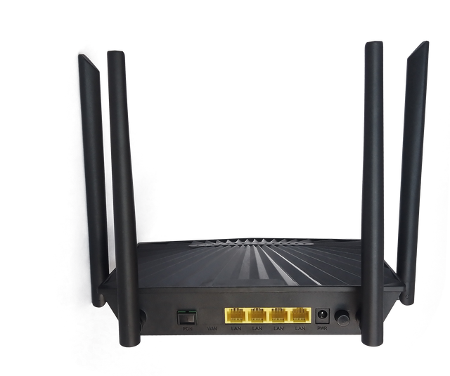 AX3000 Dual Band Gigabit GPON ONT Wireless 3000Mbps WiFi 6 Modem Router GPON ONU with VOIP USB Fiber Optical Network