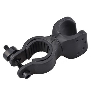 Yueli <b>Bicycle</b> <b>Light</b> Clip Bracket 360 Degree Rotating Adjustable Mount For Bike Handlebar Black - Product Image 1