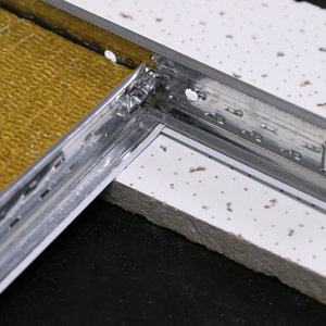 Mạ kẽm màu trắng Trần <span class=keywords><strong>t</strong></span> lưới thành phần chính TEE chéo TEE treo trần Keel khung cho Trần len khoáng sản - Product Image 2