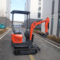 Mini-excavatrice à chenilles Koop Engine QS-12J, compacte, portable, à haute efficacité énergétique, pour l'aménagement paysager et les zones rurales