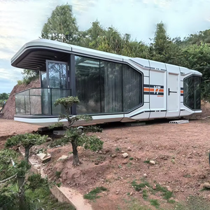 Componente Goangzhou UFO Vidrio a prueba de balas Space Capsule House Parts 2 Dormitorio Para Todo Tipo De Clima Y Montana <span class=keywords><strong>Etong</strong></span> Precio - Product Image 2