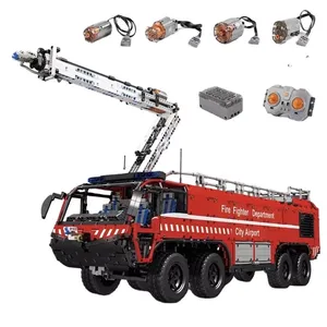 Mould King 19004 Children Learning Toy APP RC Pneumatic <strong>Airport</strong> Rescue Vehicle <strong>Model</strong> <strong>Building</strong> Blocks Bricks