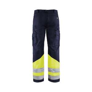 BLAKLADER - 156418118933D116 <b>Hi</b>-<b>Vis</b> trousers Navy <b>blue</b>/Yellow - EAN 7330509401453 <b>HI</b>-<b>VIS</b> WORKWEAR - Product Image 2