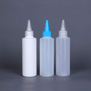 Botella de Aceite para el Cabello con Tapa de Rosca, 250 ml, 8 oz, PET Transparente, Forma de Bala, Color Ámbar - Product Image 3