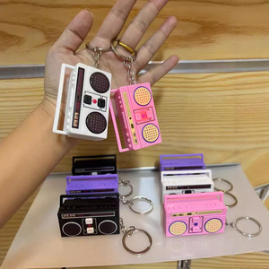 Fashion Hot Selling Retro Cassette Tape Couple Gift <strong>Keychain</strong> Mini <strong>Voice</strong> <strong>Recorder</strong> <strong>Keychain</strong> Pendant <strong>Keychain</strong> Wholesale - Product Image 1
