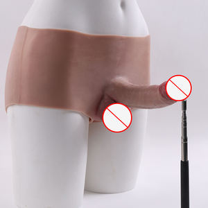 Groothandel populaire Nantianba huidkleurige lesbische seksspeeltjes leren <span class=keywords><strong>strap</strong></span>-on dildo damesondergoed seksproducten - Product Image 3