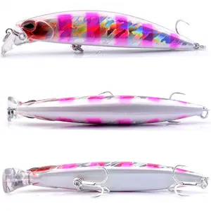 Siêu Dài Phạm Vi Âm Thanh Hạt Chìm Minnow Cứng Mồi Câu Cá Lure 30G/95Mm Cá Lures Đặc biệt Giết Cho Sea Bass