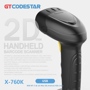 Escáner de código de barras 2D de pago electrónico móvil de supermercado GTCODESTAR, lector de escáner de código Qr láser USB de mano - Product Image 1