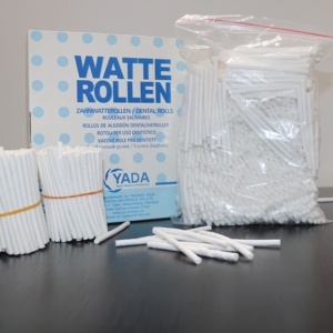 Professional Healthcare Supply Nosebleed Care Soft Absorbent Clean 1/8in Dental Cotton Rolls with ISO 13485 Supplier