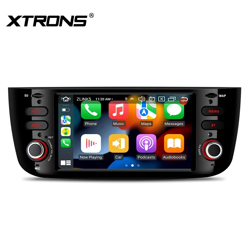 XTRONS 7 Zoll Android 14 Autoradio - Octa Core 4+64GB Mit CarPlay Für Fiat 500