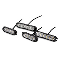 Luz Estroboscópica de Superficie de 6 LED con Color Personalizado, IP6K9K, ECE R65 R10, SAE J595, Lámpara de Advertencia de Emergencia para Camiones, 12V 24V, Sincronizada