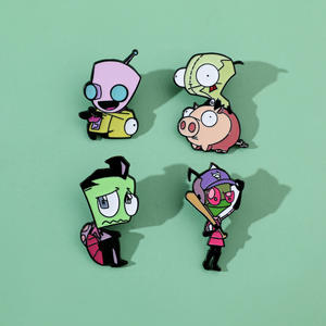 XZ2464 Alien Trespass película americana <span class=keywords><strong>ciencia</strong></span> ficción género lindo insignias botón broche alfileres esmalte duro solapa Pin bloques <span class=keywords><strong>de</strong></span> construcción - Product Image 2