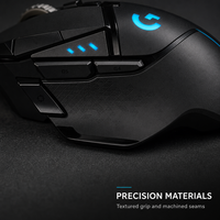 Ratón para Juegos Logitech G502 HERO Original, con Cable, 25600 DPI, Modo Dual, Rueda de Desplazamiento, Retroiluminación RGB, Ergonómico para Mano Derecha
