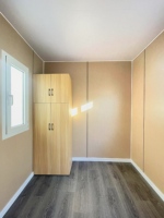Casa Contenedor Integrada de 40 Pies con 4 Dormitorios, Oficina, Baño Completo, Paneles de Pared EPS de 45 mm, Ventana con Doble Acristalamiento
