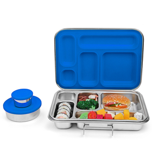AOHEA Metal Bento Lunch Box Leakproof Bento Stainless Steel Lunch Box Leak Proof With Compartment Stainless Steel Lunchbox Bento