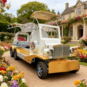 New Style Towable Special Funeral Hearse Funeral Car Trailer Coffin Hearse Wagon Luxury Funeral Hearse Vehicle 6 Wheels - Product Image 2