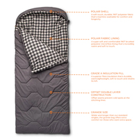 CHENYUE Sac de couchage imperméable extra large en flanelle pour toutes les saisons, sac de couchage imperméable personnalisé pour le camping en plein air