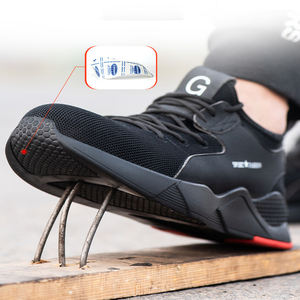 Chaussures de sécurité pour hommes, respirantes et à bout en acier, décontractées, à coupe basse, antidérapantes, résistantes à l'usure, Anti-écrasement, pour le sport, sûr, offre spéciale, collection - Product Image 3