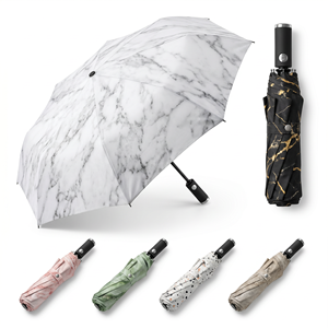 Parapluie pliant moderne publicitaire, ouverture automatique, protection UV, pluie, voyage, compact, design minimaliste, usage quotidien - Product Image 1