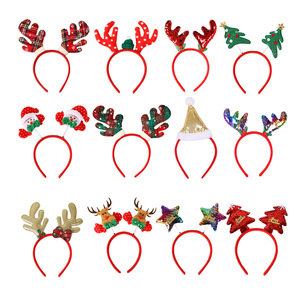 Christmas Tree Santa Elk Hairband-Festive Headband for Promotional & Business Gifts
