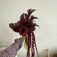 Bouquet de mariée artificiel en forme de goutte d'eau, style cascade, pour mariage, vente chaude en usine