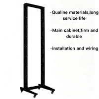 Baie de serveur mobile 37U 19 pouces, 550*1800*120MM, double colonne, monorail, en acier laminé à froid SPCC, profondeur 120 mm