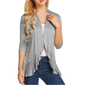 Collection Printemps 2026 : Cardigan Uni Tendance pour Femme – Nouveauté du Commerce Extérieur Europe-Amérique - Product Image 4