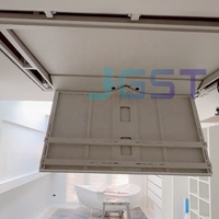 Solusi Rumah Pintar Bersertifikasi CE, Remote Senyap 75-86 Inci, Dudukan TV Teleskopik Motorik yang Dapat Dilipat dan Diputar, Pengangkat TV Gantung di Langit-langit