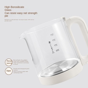 Hervidor de Agua Eléctrico de Vidrio Multifuncional, Aislado, Totalmente Automático, con Control Táctil, Estilo Nórdico, 110-220V, para Exportación - Product Image 5