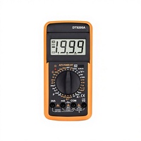 DT9205A Meteran Arus dan Tegangan Digital Multimeter Multifungsi dengan Layar LCD Meteran Digital Cerdas Berukuran Saku