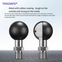 Adaptateur universel de base de rotule de rétroviseur de moto avec fixation à vis M6 M8 M10 pour bras magique, caméra d'action et support de téléphone