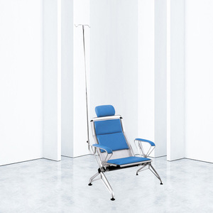 Silla de Infusión Multipersona con Poste, Silla Acolchada de Acero para Sala de Espera de Hospital o Clínica, Fabricante - Product Image 3