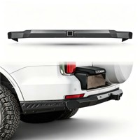 Accessoires pour pick-up tout-terrain 4x4 : Pare-chocs arrière semi-encastré en acier noir, installation facile par boulons