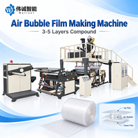 Machine industrielle de fabrication de film à bulles d'air laminé en papier kraft à 3-5 couches pour matériaux d'emballage amortissants