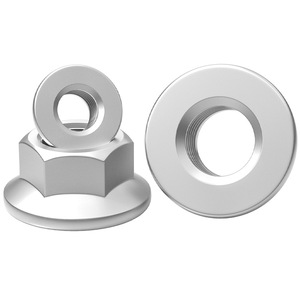 Hex Flange Nuts M6 M8 M10 M12 M14 M16 Grade 10 Dacromet Carbon Steel Metric Anti Slip Locking For Fitness Equipment - Product Image 1