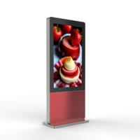 Écran tactile LCD publicitaire extérieur étanche IP65 de 65 pouces à haute luminosité 3500 nits, très demandé pour les centres commerciaux