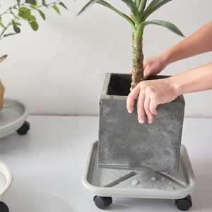 <span class=keywords><strong>De</strong></span> plástico pesado plaza se jardín macetas Rolling Plant paleta con ruedas - Product Image 6