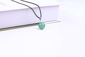 Chaude 16mm Nature Pierre Boule Ronde Pendentif <span class=keywords><strong>Poinçon</strong></span> Rond Collier Accessoires Coloré Boule De Cristal Améthyste Agate Collier pour Diy - Product Image 5