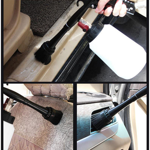 Kit de pistolet à air haute pression Pistolet de nettoyage de voiture avec bouteille de mousse de 1L Brosse de nettoyage Outils de détail automobile - Product Image 6