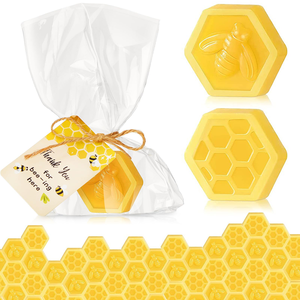 Savon au miel et à la cire d'abeille naturelle, enrichi en vitamine E, pour le visage et le corps, blanchissant à la noix de coco, fait main, biologique - Product Image 1