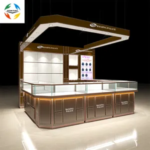 เครื่องประดับหรูหราและเพชรแสดง3D ออกแบบร้านขายเครื่องประดับแก้วตู้โชว์ชุด