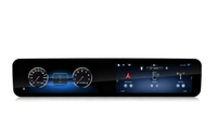 12.8 pouces Android double écran LCD numérique Cluster autoradio multimédia stéréo Kit pour Mercedes Benz E W213 2016-2023
