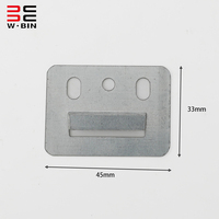 Panneaux muraux en PVC Wangbin, accessoires d'installation de revêtement mural, clips en acier inoxydable pour panneau mural WPC
